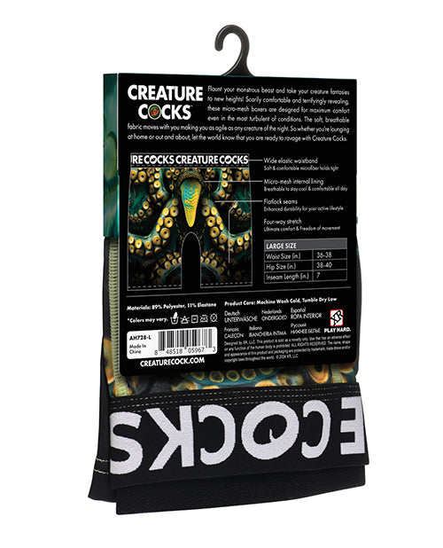 Creature Cocks - Creature Wear Monstropus Tentacled Monster Boxer Shorts - XL